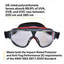 3M 27561 GG501NSGAF 500-Series Goggle Gear, Clear Scotchgard Anti-Fog Lens, Neoprene Strap, One Size
