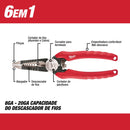 Milwaukee 48-22-3079 6-In-One Combination Wire Stripping and Reaming Pliers for Electricians