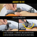 Klein Tools 60346 Hard Hat, Non-Vented Full Brim, Class E, Premium KARBN Pattern, Rechargeable Lamp, Padded Sweat-Wicking Sweatband, Top Pad