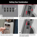 Master Lock 5401D Select Access Wall-Mounted Key Storage Box with Set-Your-Own Combination Lock