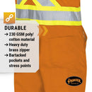 Pioneer Hi Vis Safety Overalls for Men - For Construction, Traffic, Sanitation - Class 2-7 Pockets - Navy Blue