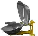 Bradley S19224DCFW Safety Eye/Face Wash with Hinged Dust Cover and Stainless Steel Bowl, Wall Mount, 3 GPM Water Flow, 13" Width x 19-11/16" Depth