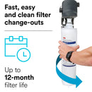 3M Water Filtration System for Commercial Ice Maker Machines ICE125-S, High Flow Series