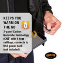 Pioneer Men's Heated Softshell Jacket - Water Resistant with Detachable Hood - Power Bank Not Included (Multiple Colors)