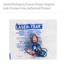 Howard Leight Laser Trak Polycord and Single-Use Detectable Foam Earplugs. Box/100 Pairs