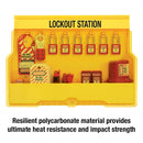 Master Lock S1850E410 Electrical Lockout Station, Includes 6 Zenex Padlocks, Yellow