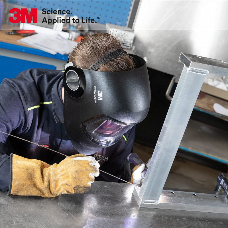 3M Speedglas G5-02 Welding Helmet w/Curved ADF Headband Cleaning Wipe/Bag