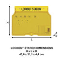 Master Lock 4-Padlock Capacity Lockout Station with Cover