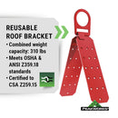 PeakWorks Compliance Series Roofer's Kit - includes Class A Harness, SP Lanyard, Vertical Lifeline & Roof Bracket - CSA, ANSI, OSHA Compliant Fall Protection