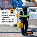 Pioneer V2570470U Hi-Vis Flame Resistant Zip-Style Heavyweight Cotton Safety Hoodie - Black (XL)