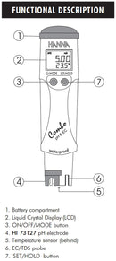 Hanna Instruments HI 98129 Waterproof pH/Conductivity/TDS Tester