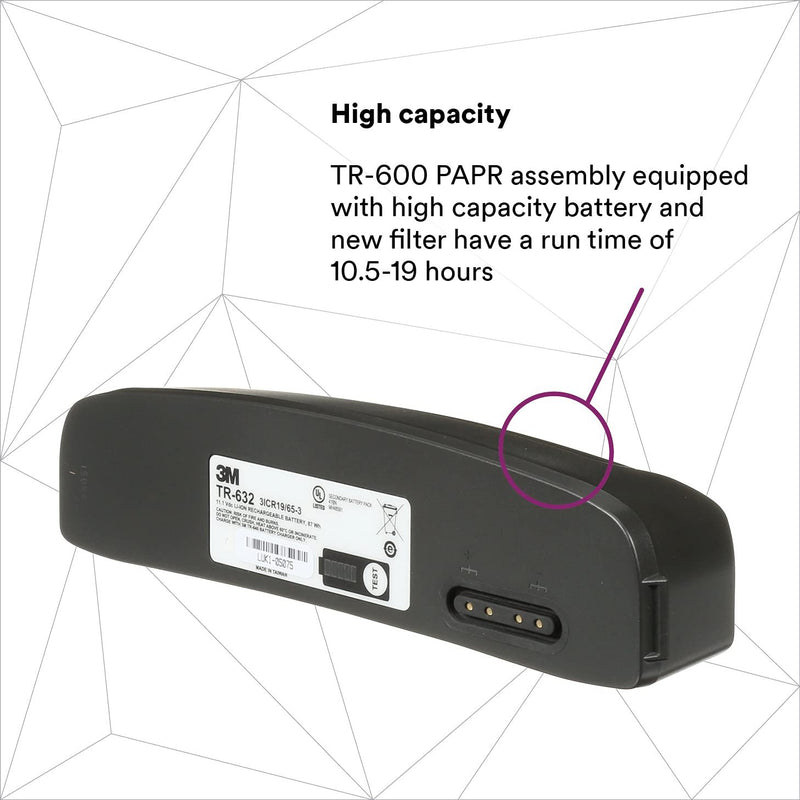 High Capacity Battery TR-632/37348(AAD), for TR-600 PAPR