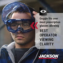 JACKSON SAFETY GPL530 Premium Safety Goggles with detachable Faceshield