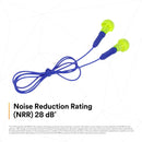 PK/400 Pairs: 3M E-A-R Push-Ins Corded Earplugs 318-1001