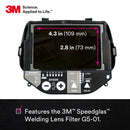 3M Speedglas G5-01 Heavy-Duty Welding Helmet with 3M Adflo High-Altitude PAPR Assembly 46-1101-30i-CA, G5-01 ADF, 1 EA/Case Black