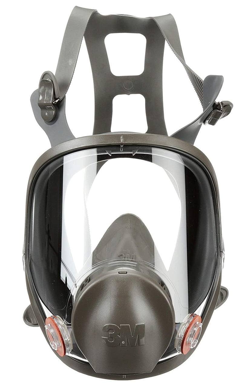 PK/3: 3M Safety 142-6900 Safety Reusable Full Face Mask Respirator, Dark Grey, Large