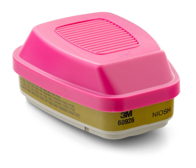 PK/2 Pairs: 3M 60926 P100 Multi-Gas-Vapor Cartridge-Filter