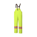 Pioneer Waterproof FR Chemical Resistant Strech Overall Bib Work Pants, Lightweight, Yellow-Green, L, V3520260-L