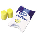 3M Ear Classic Earplugs, Pillow Paks, Uncorded, PVC Foam, Yellow, 200 Pairs