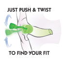 Disposable Ear Plugs, Corded, Green, PK100