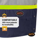 Pioneer Adjustable Reflective Safety Vest, ID & Phone Pockets, Navy Blue, L/XL, V1021580-L/XL