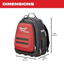 MILWAUKEE'S Tool Backpack,Red/Black,48 Total Pockets (48228301)