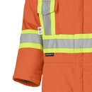 Pioneer Winter CSA Flame Resistant Hi Vis Insulated Work Coverall, Easy Boot Access & Action Back, Orange, 3XL, V2560151-3XL