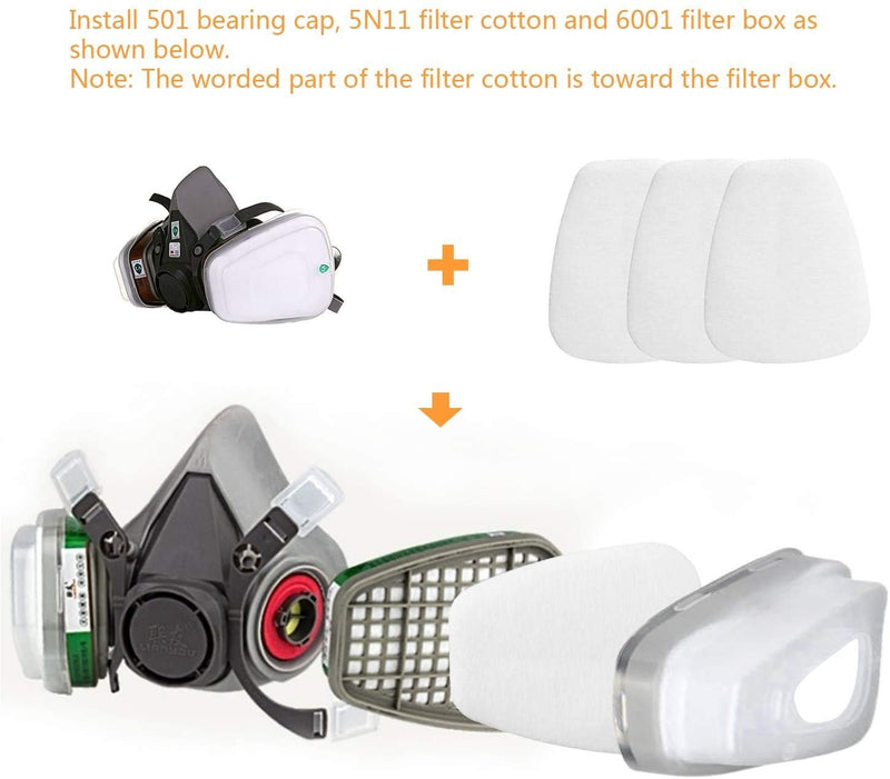 (10 per pack) 5P71 compatible particle filter 5N11 filter cotton for 501 filter holder with 6200 7502