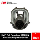PK/2: 3M Full Facepiece Reusable Respirator, Respiratory Protection, Large Lens, Lightweght, Silicone Faceseal, Cool Flow Valve, Easy Clean, Medium