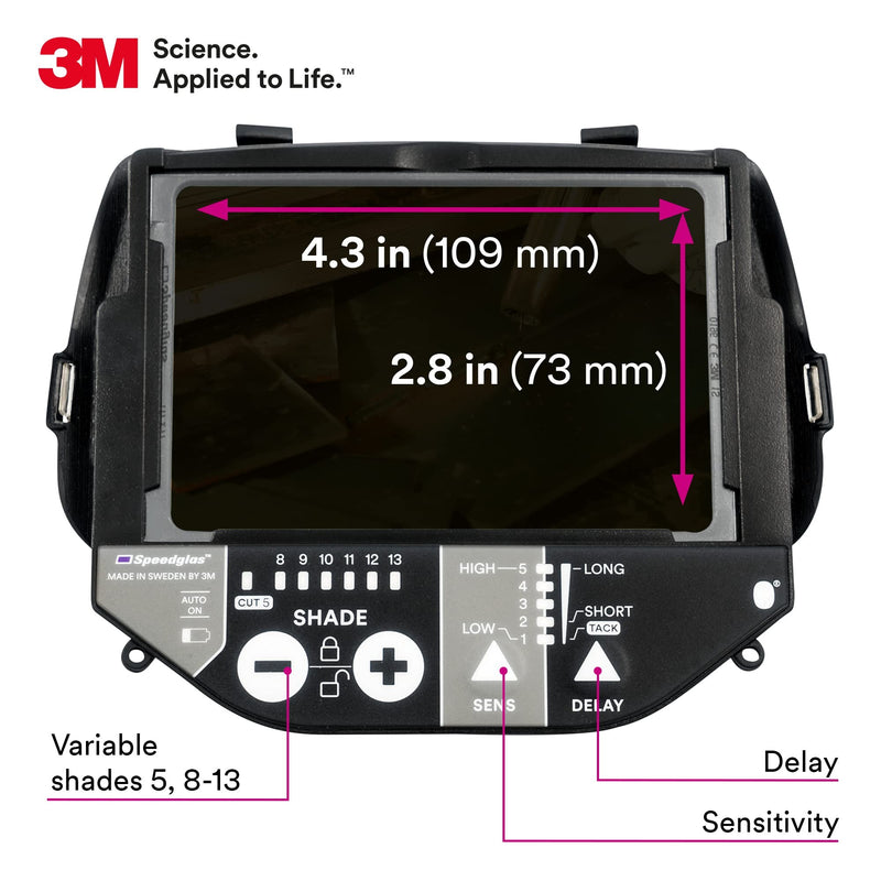 3M Speedglas G5-01 Welding Lens Filter 46-0000-30i-CA, 1 EA/Case
