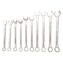 JET Jumbo Combination Wrench Set - SAE Raised Panel Wrenches - 10 Pieces