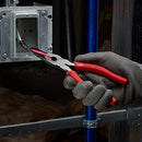 Milwaukee 48-22-6101 8-Inch Long Nose Pliers with Reaming Head and Onboard Fish Tape Pulling