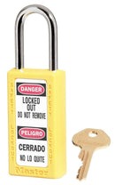 Lockout Padlock, KA, Yellow, 3"H, PK6