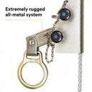 3M DBI-SALA 5000338 Vertical System Component, Manual Wire Rope Grab for Use On 3/8" (95 mm) 7x19 Cable Lifeline, Silver