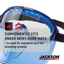 JACKSON SAFETY GPL530 Premium Safety Goggles with detachable Faceshield