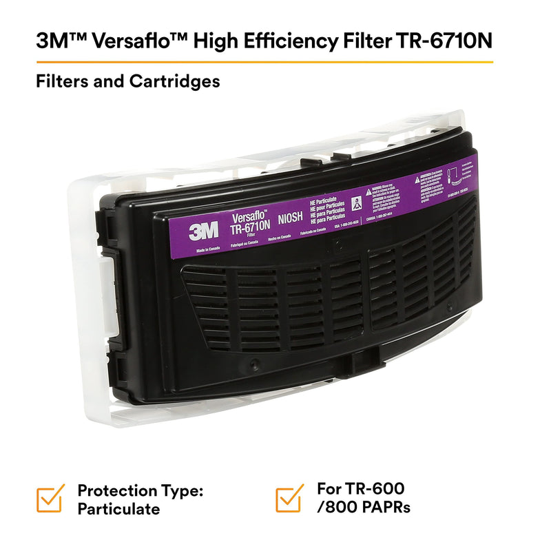 High Efficiency Filter TR-6710N/37357(AAD), for TR-600 PAPR (Pack of 5)