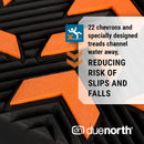 Due North GripPro Spikeless Ice Cleats - Perfect for Transitioning Between Indoor/Outdoor Surfaces - 22 Hi-Vis Chevrons for Maximum Grip