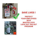 Master Lock S1900VE410 Deluxe Valve & Electric Lockout Station, Includes 6 Zenex Padlocks, Yellow