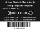 Joker Switch 4PC Imperial RATCHETING Combo Wrench Set