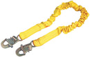 3M DBI-SALA 6' Shockwave2 1 1516" Polyester Tubular Web Single-Leg Shock-Absorbing Lanyard with Snap Hook at Each Ends