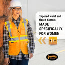 Pioneer V1021850-2XL High Visibility Women's Safety Vest, Orange, XX-Large
