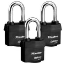 Master Lock - Three (3) High Security Pro Series Padlocks 6127NKALH-3 w/BumpStop Technology