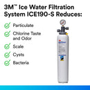 3M Water Filtration Products Filter System, Model ICE190-S, 54000 Gallon Capacity, 5 gpm Flow Rate, 0.2 Micron