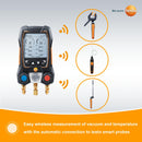 Testo 557s Smart Digital Manifold Kit with Wireless Temperature and Vacuum Probes, -14 to 870 psi