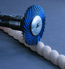 Scotch-Brite Radial Bristle Brush, Aluminum Oxide, 6000 RPM, 6 Diameter x 7/16 Width, 1 Micron (Pack of 1)