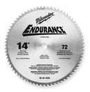 MILWAUKEE 48-40-4505 14",72-Teeth Ferrous Metal Circular Saw Blade