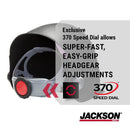 Jackson Safety 46250 Translight+ 555 Series Premium Auto Darkening Welding Helmet, 3.23" x 3.86" Viewing Area, Black