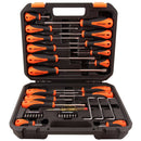 Dynamic D062505 Tools 36 Piece Screwdriver and Bit Set, Comfort Grip Handles