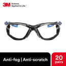 3M™ Virtua™ Cord Control System Protective Eyewear, VC215AF, Clear Anti-Fog Lens, 1.5 Dioptre, Pack of 20