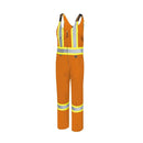 Pioneer Hi Vis Safety Overalls for Men - For Construction, Traffic, Sanitation - Class 2-7 Pockets - Navy Blue